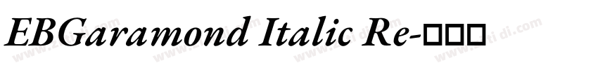 EBGaramond Italic Re字体转换